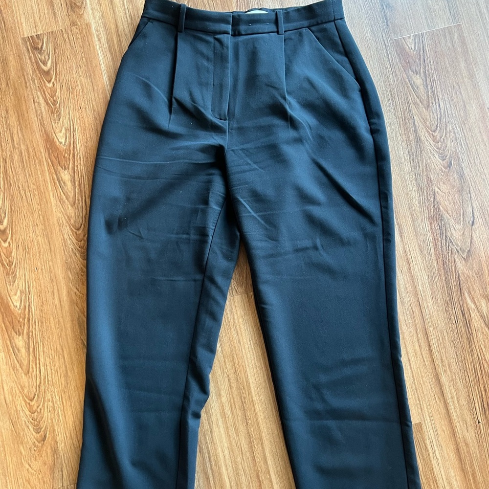 Curve Love A&F Quinn Tailored Straight Pant